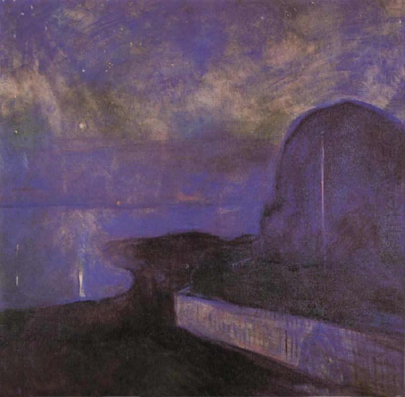 By night, Edvard Munch